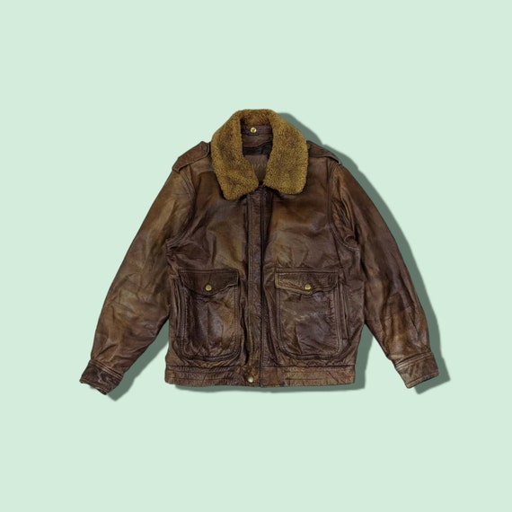 Vintage Japan LUAU Atsukawa Shioji Winter Leather Jacket Vintage Japan LUAU Atsukawa Shioji Winter Leather Jacket