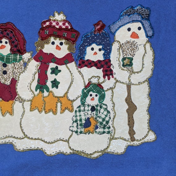 Vintage 90's MUSINGWEAR Christmas Snowman Jumper … - image 5