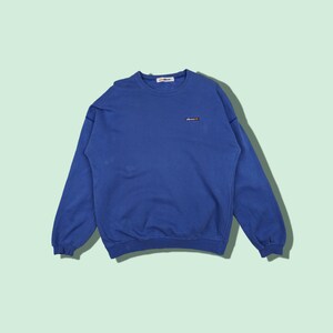 Vintage 90&#39;s ELLESSE Sportswear Jumper Ellesse Sweatshirt Ellesse Pullover Ellesse Sweater Ellesse Crewneck Blue Size Small