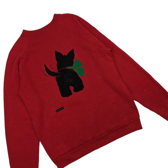 Vintage 80's SCREEN STAR Cute Cat Sycamore Jumper… - image 2