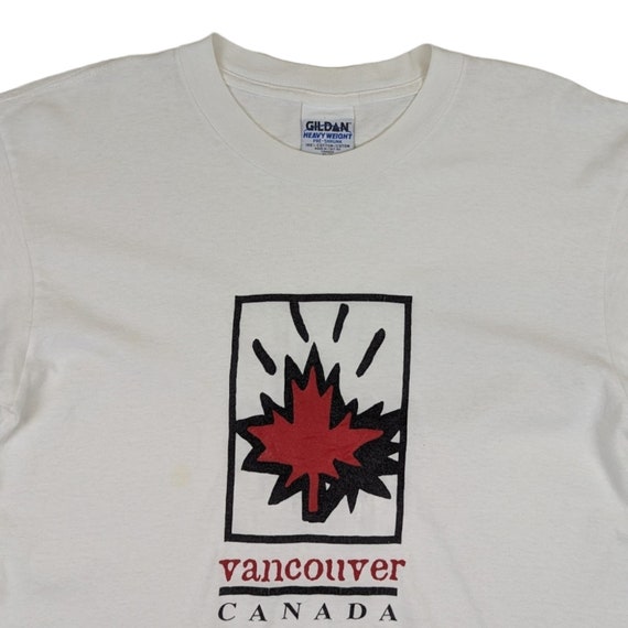 Vintage 90's GILDAN Vancouver Canada T Shirt Vint… - image 4