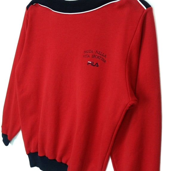 Vintage 90's FILA Sweatshirt Fila Jumper Fila Jum… - image 6