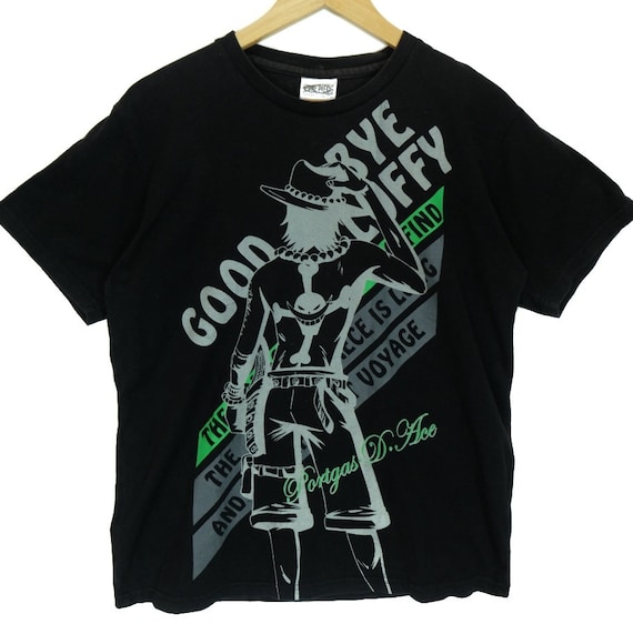 Vintage 2000's ONE PIECE Goodbye Luffy Ace Tee Shirt One