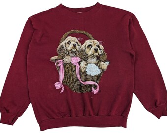 トップス vintage Hanes dog sweat Vintage Hanes Sweatshirt / Dog Swearshirt / Retro 90s