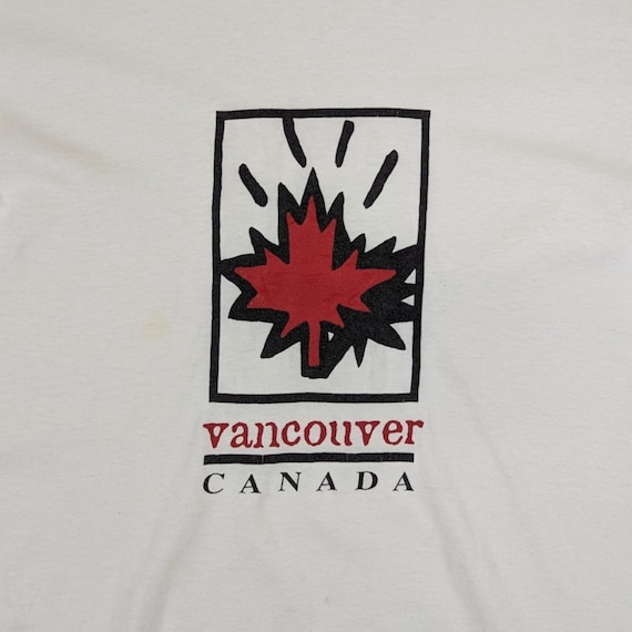 Vintage 90's GILDAN Vancouver Canada T Shirt Vint… - image 5