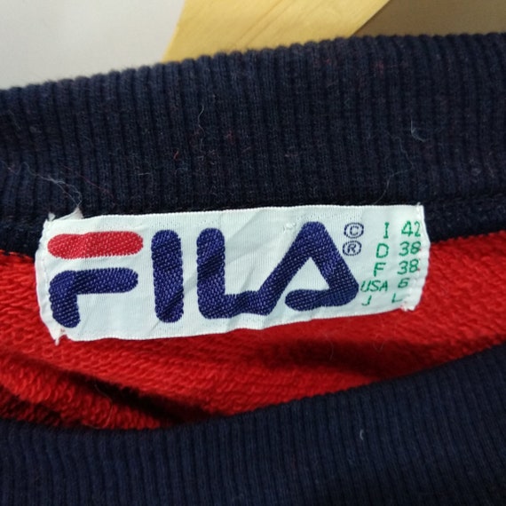 Vintage 90's FILA Sweatshirt Fila Jumper Fila Jum… - image 8