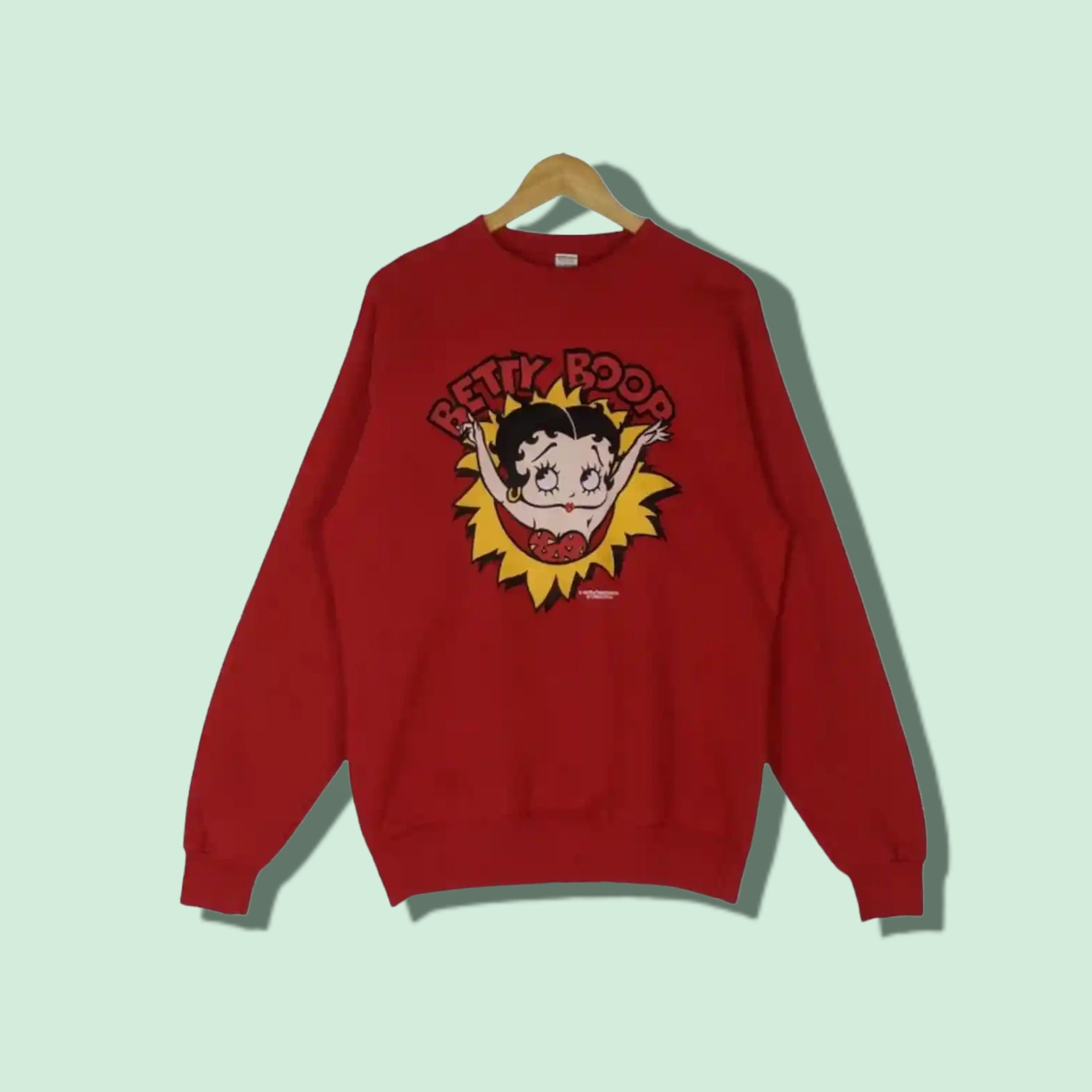 Red betty online boop crewneck