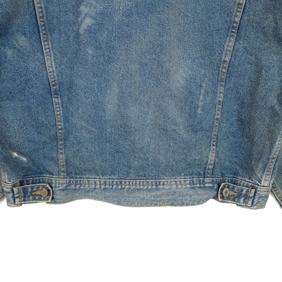 Vintage 80's HOUSTON Denim Jeans Punk Jacket Vint… - image 5