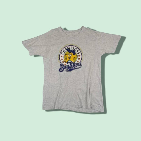 Vintage 90's YOKOHAMA BAYSTARS Tee 1998 Champions… - image 1