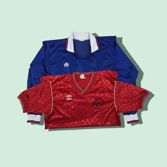 Vintage 90's COMBO Admiral & Umbro Soccer Football Jersey T