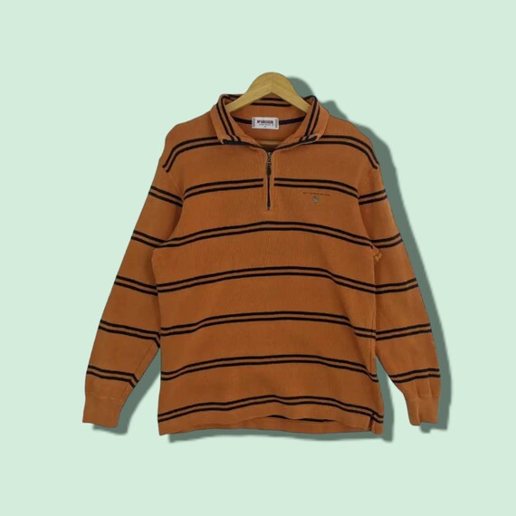 Vintage 90 s MCGREGOR sudadera a rayas McGregor Jumper McGregor Jersey Vintage McGregor sueter a rayas marron claro tamano mediano Etsy Mexico