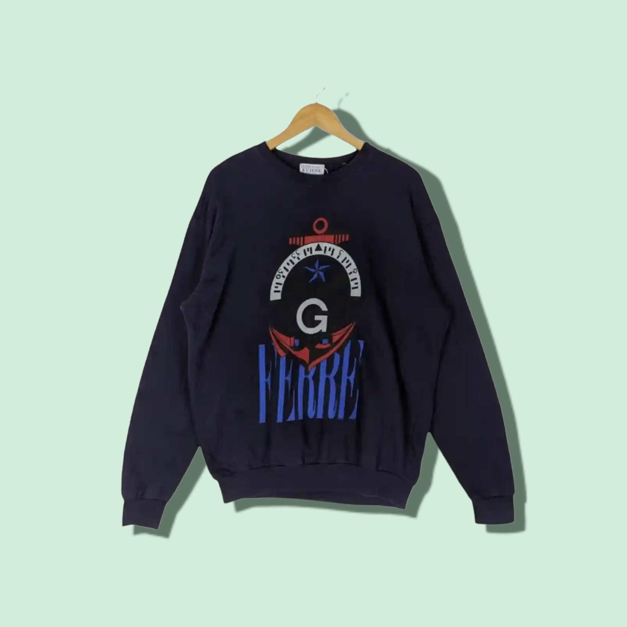 ジャンフランコフェレシャツヴィンテージ長袖総柄90s 派手古着 花柄