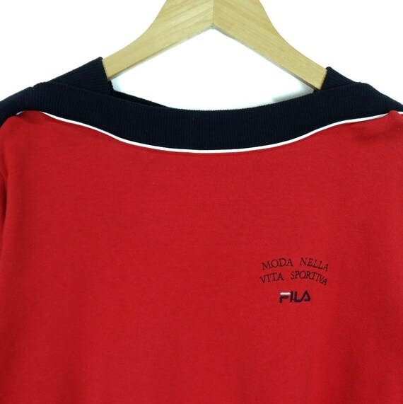 Vintage 90's FILA Sweatshirt Fila Jumper Fila Jum… - image 3