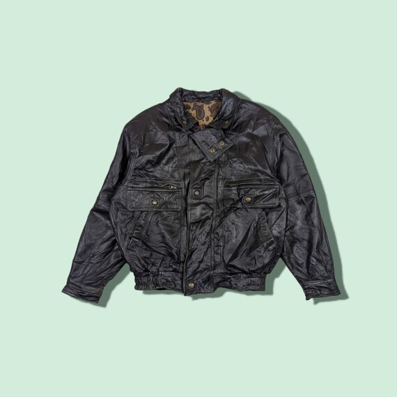 Vintage JAPAN Handmade Leather Jacket Italian Leather Vintage 