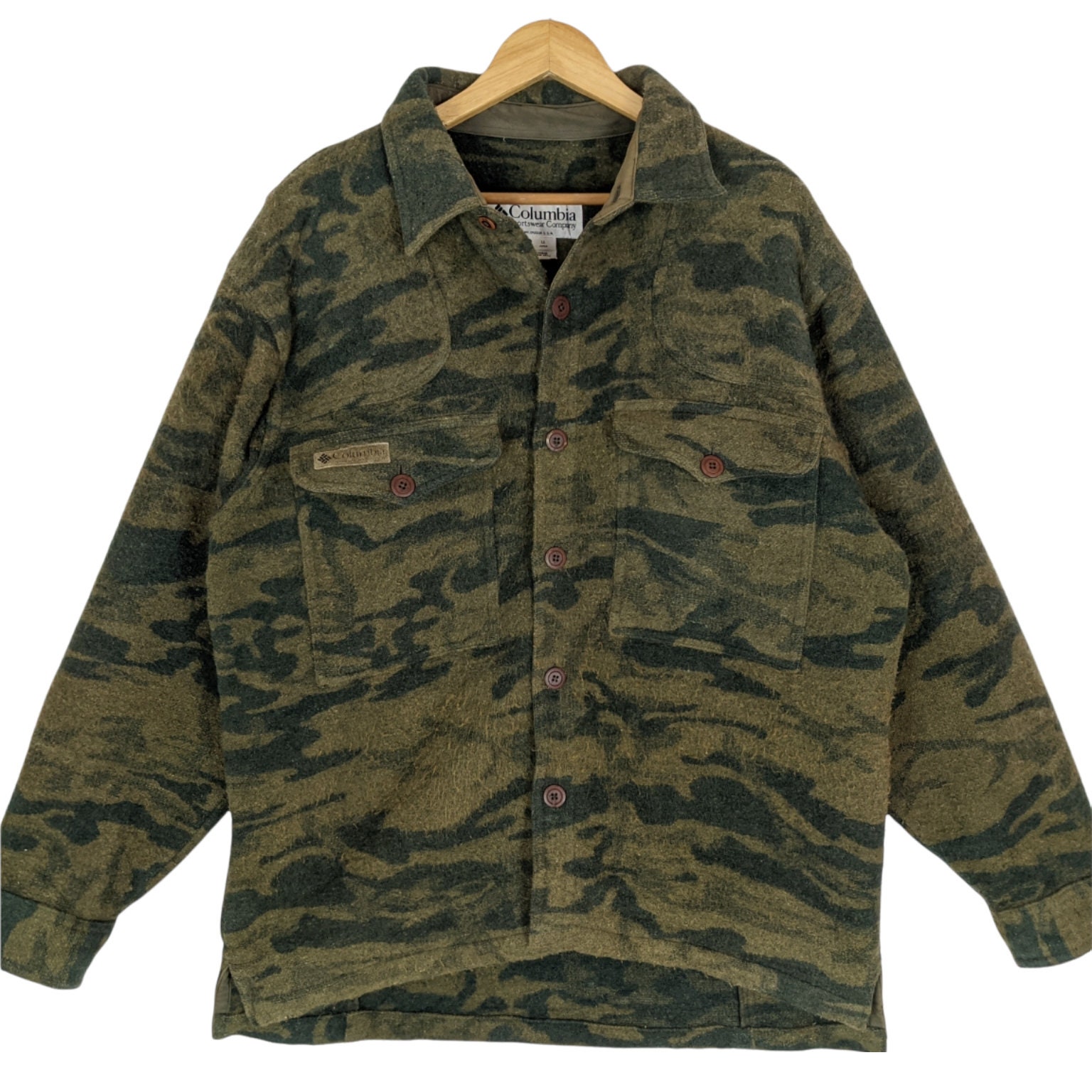 Vintage 90's COLUMBIA Sportswear Outdoor Camouflage Jacket