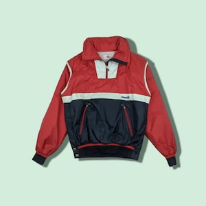 Vintage 90&#39;s COLMAR Multicolor Pullover Windbreaker Colmar Puffer Jacket Colmar Winter Jacket Mizuno Pullover Jacket Red Size Large