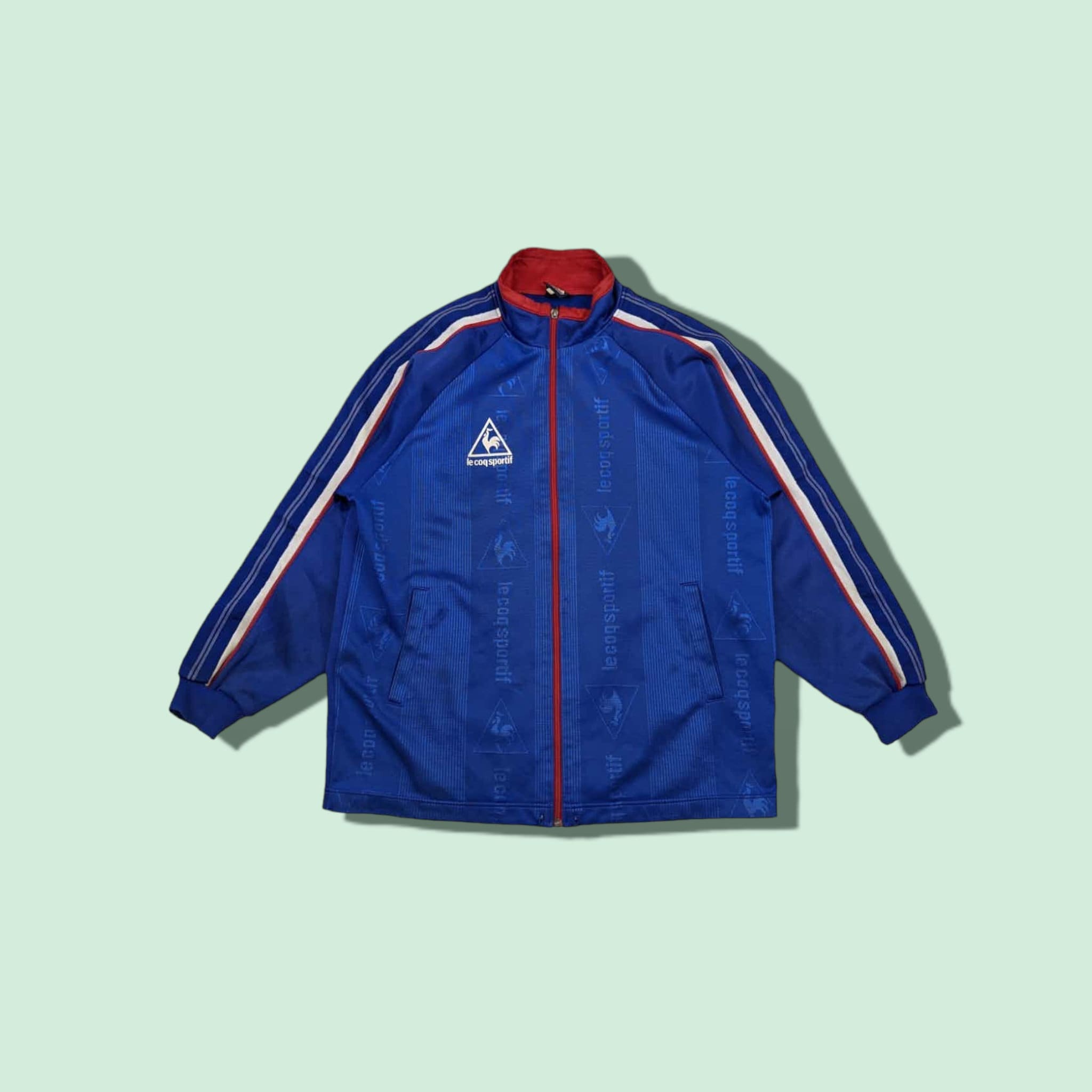 Vintage 90 s LE COQ SPORTIF Sportswear Tracktop Jacket Le Coq Sportif Tracksuit Jacket Le Coq Sportif Training Jacket Blue Size Large Etsy