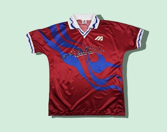 Vintage 1993 KASHIMA ANTLERS Soccer Football Jersey Zico Brazil Jersey Vintage Soccer Jersey Vintage Japan Football Team Red Size Large
