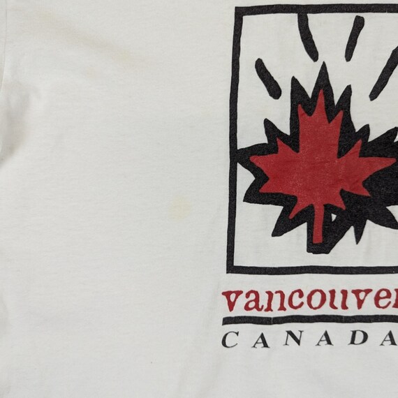 Vintage 90's GILDAN Vancouver Canada T Shirt Vint… - image 7