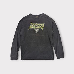 Vintage 2000&#39;s YAMAHA Motosport Racing Moto GP Long Sleeve T-Shirt Vintage Yamaha Tee Honda Suzuki Ducati Racing Tee Black Size Medium