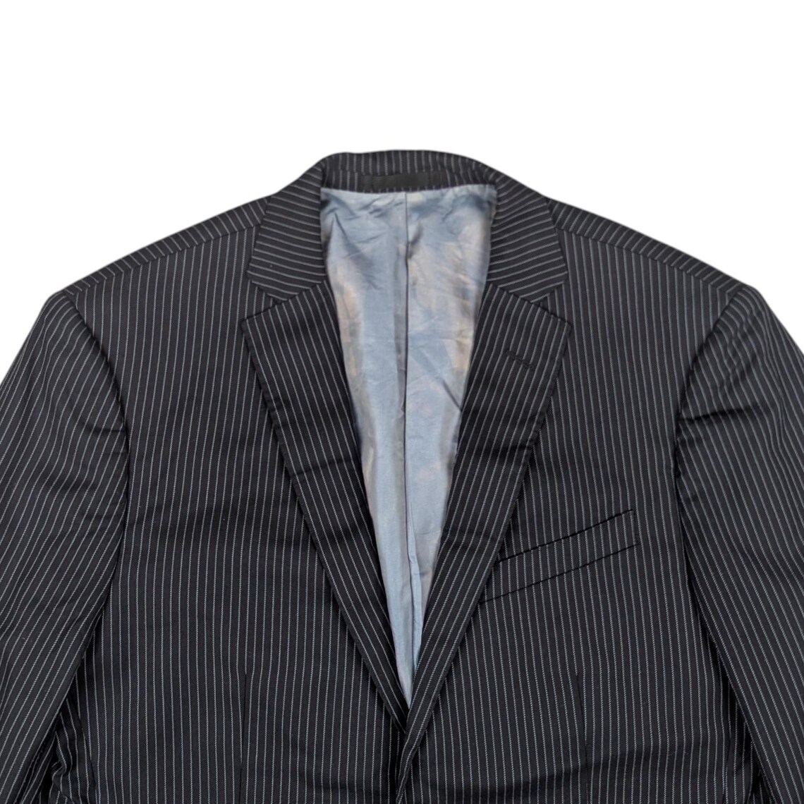 Vintage 2000's BURBERRY Blazer Smart Formal Coat Tasmanian Wool Smart Casual Blue Size 38R Small, Foto 4 von 5