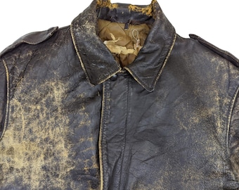 Vintage Leather Jacket ステアハイド 肉厚 TALON Vintage 60s 70s Oxblood Unbranded Talon Zipper Cafe Racer Leather