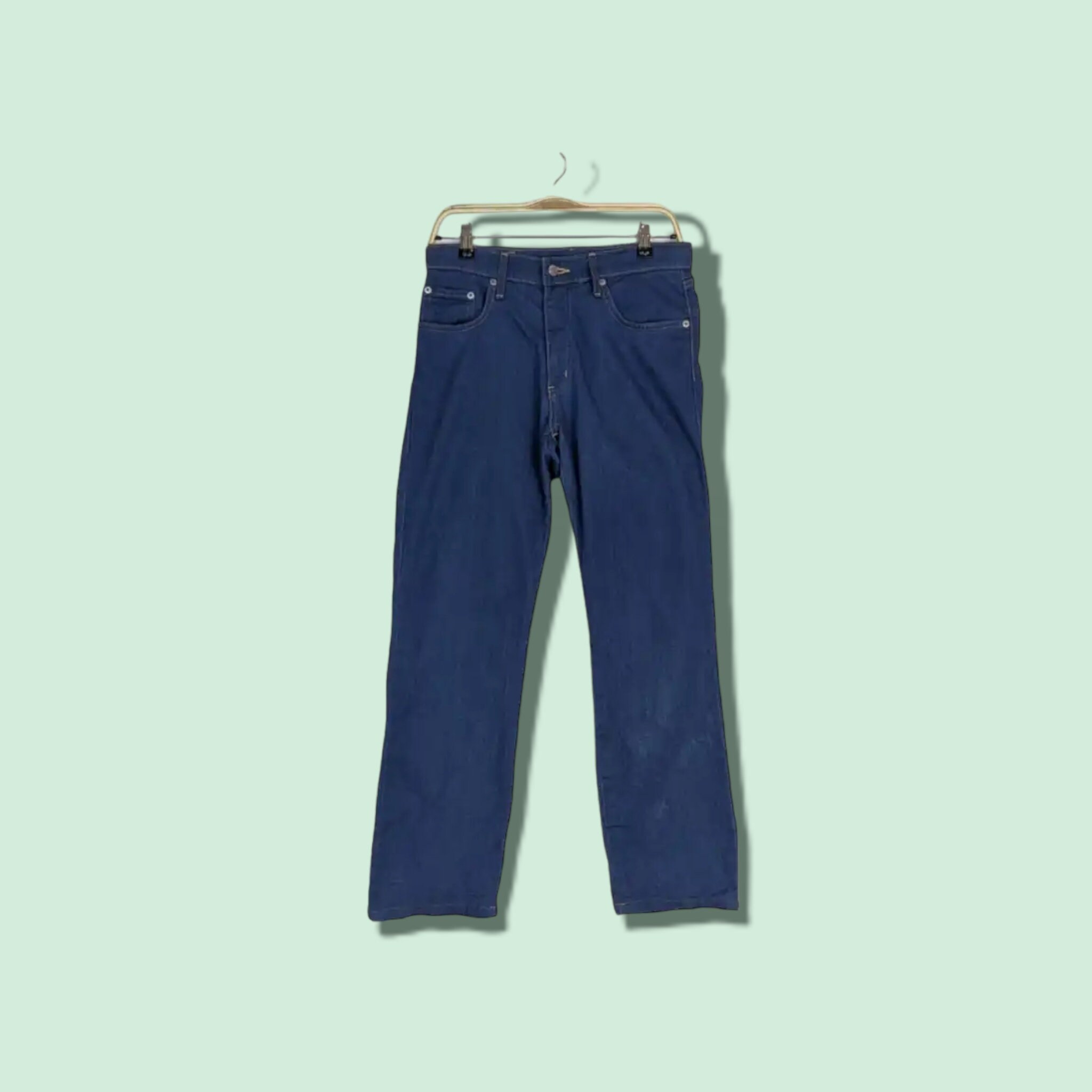 【EEUN】Flash vintage denim pants Type 00 14.1oz Selvedge Denim Pant - Light Washed Indigo