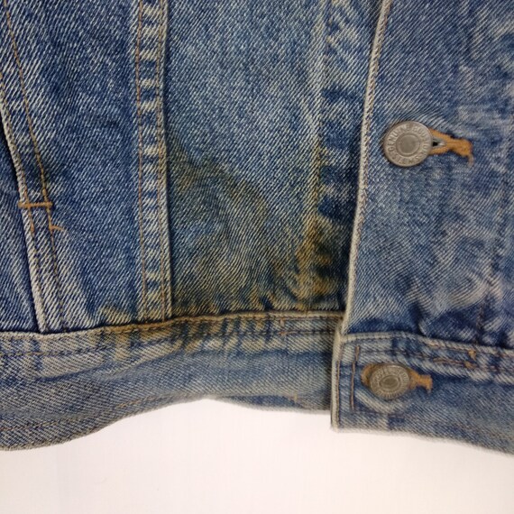 Vintage 80's HOUSTON Denim Jeans Punk Jacket Vint… - image 6