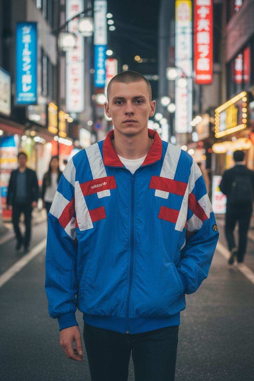 Vintage 90's ADIDAS Japan University Ski Team Multicolor Jacket