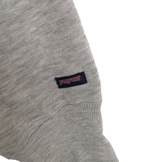 Vintage 90'S Jansport triple print college sweatshirt, made in the USA, men's size L unclear gray type Vintage Second Hand
