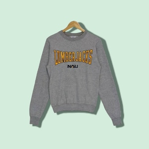 Vintage 2000's CHAMPION Northern Arizona Lumberjacks Jumper Nau NFL Sweatshirt American Football Pullover Lumberjacks Crewneck Grey Size XS image 1