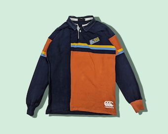 Vintage 90's CANTERBURY ATC Australia Trade College NB Rugby Jersey Canterbury Sweatshirt Navy Size Small