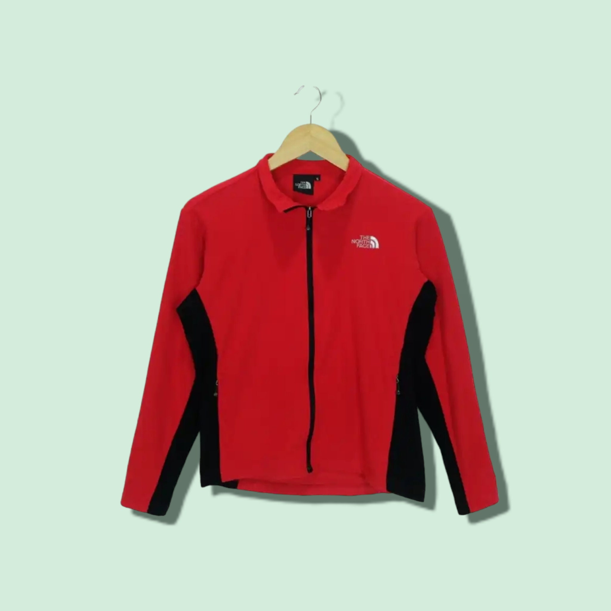 Vintage 2000 s The North Face Fleece Jacket The North Face Outdoor Hiking Jacket The North Face Sherpa Jacket Red Women Size Small