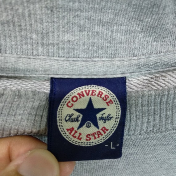 Grey converse hotsell jumper