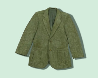 Vintage THE SCOTCH HOUSE Casual Corduroy Blazer Jacket Japan Vintage Coat Brown Size Small