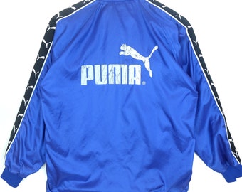 2000年代 PUMAロゴ刺繍 Nylon Jacket Pant セットアップ PUMAプーマ 刺繍ロゴ セットアップ トラックジャケットパンツ