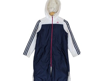 Adidas Leather Coat - Etsy