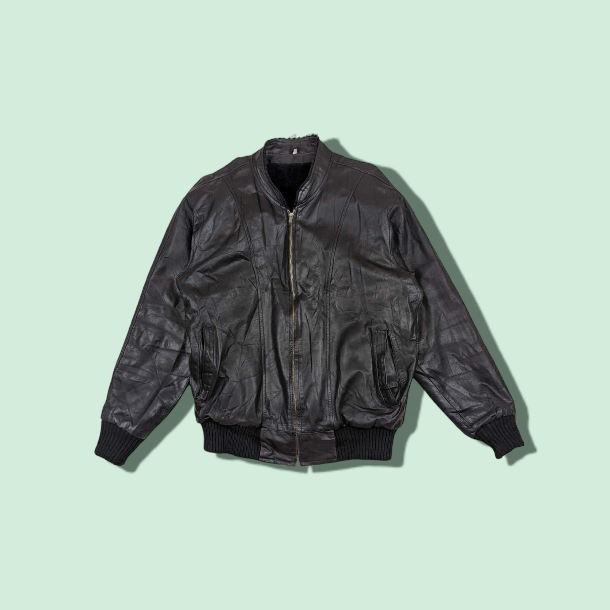 Vintage 90's Japan Winter Cowhide Leather Jacket Vintage Leather Jacket Japan Leather Jacket Vintage Winter Jacket Black Size Medium Vintage 90's Japan Winter Cowhide Leather Jacket Vintage Leather Jacket Japan Leather Jacket Vintage Winter Jacket Black Size Medium