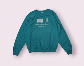 Vintage 80's Unity Church Pullover Jumper Vintage Hanes Sweatshirt Vintage Dare Spirit Crewneck Green Size Large