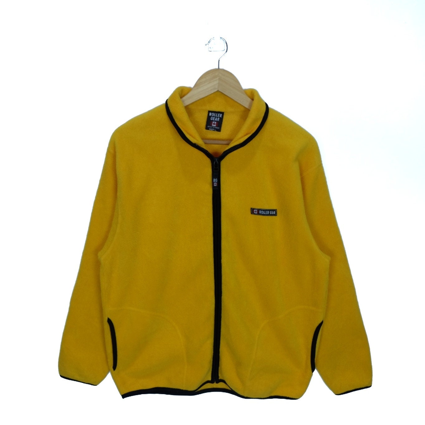 Yellow Fleece Jacket - Etsy
