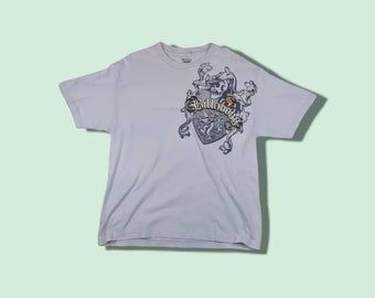 Vintage 2000's BILLABONG T-Shirt Surfwear Surfboard Graphic T-Shirt Billabong Tee Made In USA Grey Blue Pink Size Large