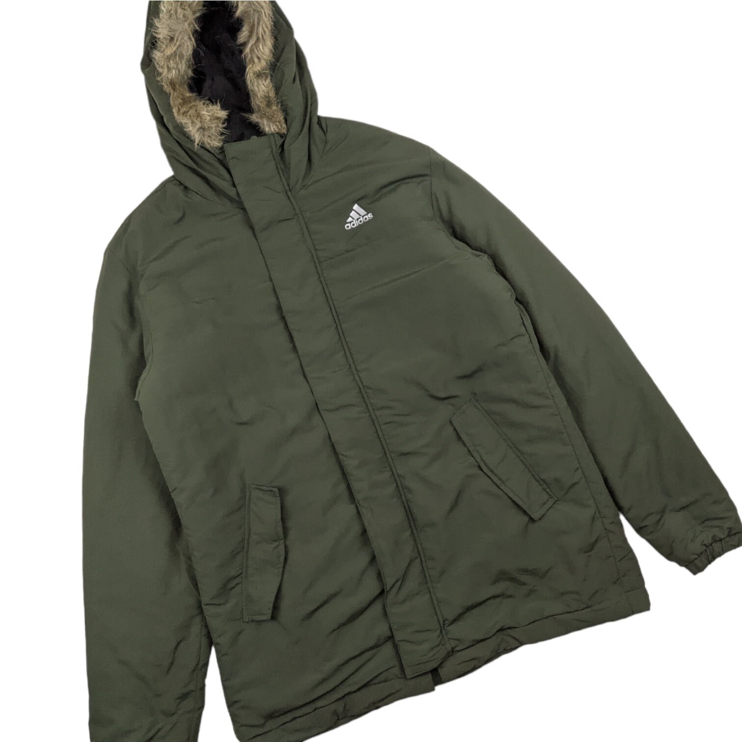 Vintage ADIDAS Winter Puffer Parka Jacket Adidas Longline Jacket Adidas Puffer Jacket Adidas Parka Jacket Green Size Medium Etsy
