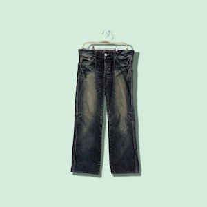 90&#39;s EDWIN 503 Blue Trip Jeans  Edwin Denim Distressed Jeans Pant Edwin Stone Wash Jeans Vintage Edwin Jeans Made In Japan Blue Size W34