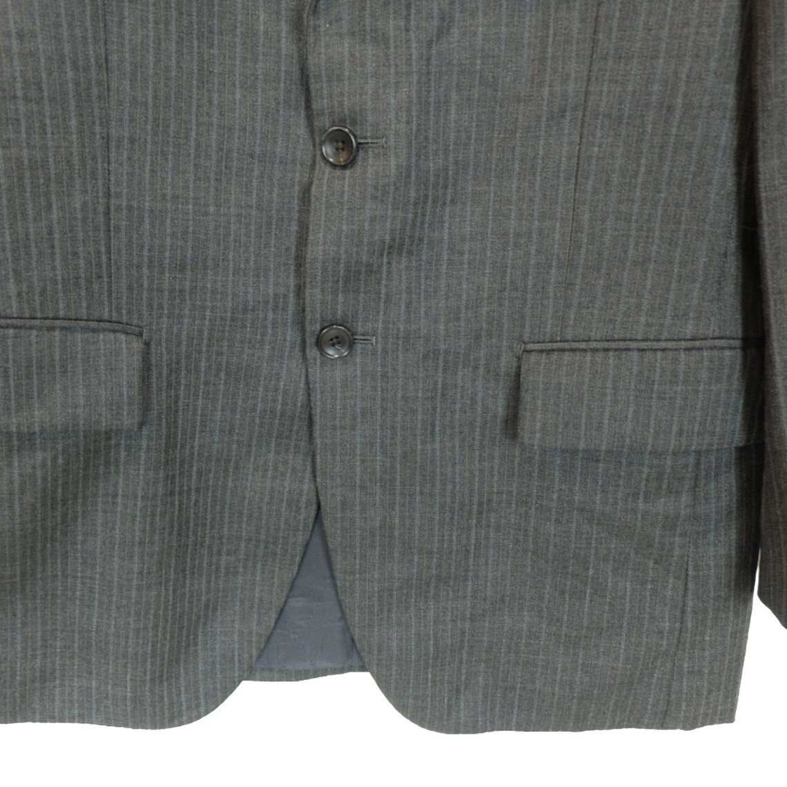 Vintage 2000's CHRISTIAN AUJARD Blazer Formal Coat Famous Designer Wool Coat Dark Grey Size Small, Foto 4 von 5