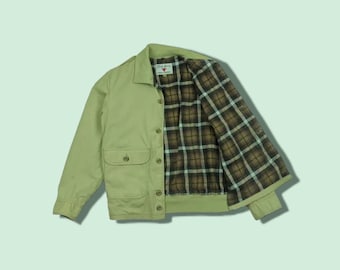 Vintage FIELD & STREAM Bomber Style Jacket Field Stream Harrington Jacket Vintage Harrington Jacket Khaki Size Medium