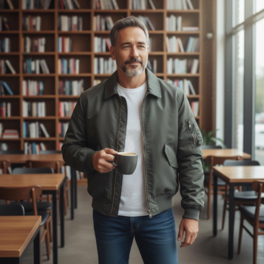 Vintage 80's US Army Military Racing Flight Bomber CWU-45 Jacket