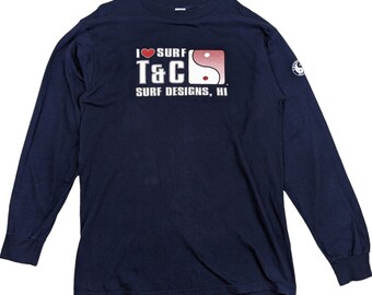 90s T＆C surf boards sweatshirt navy 90s T＆C surf boards sweatshirt navy