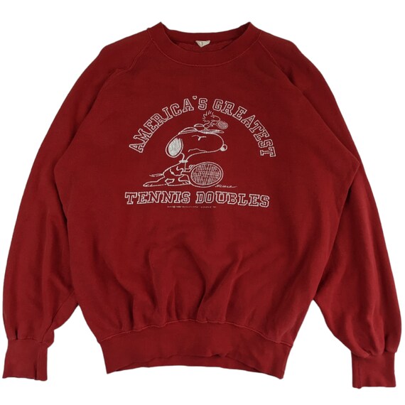直送商品 Vintage 50's 1958 PEANUTS Sweatshirt America Tennis Double トップス