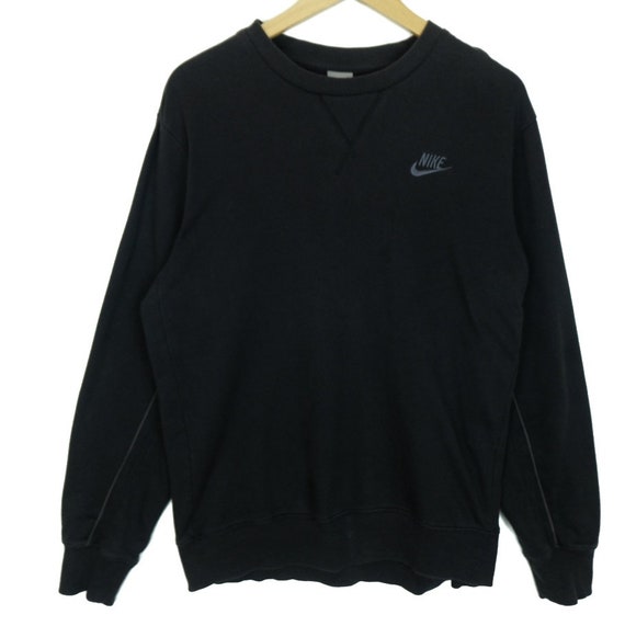 Black nike tick jumper new arrivals