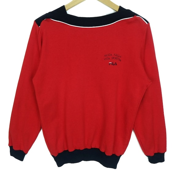 Vintage 90's FILA Sweatshirt Fila Jumper Fila Jum… - image 2